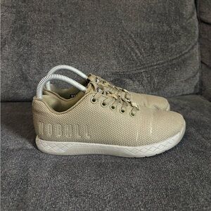 NOBULL Olive Low Top Lace Up Athletic Sneaker Gym & Training Shoe Womens size 7